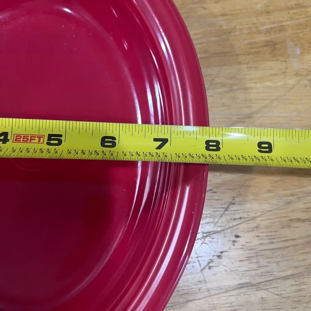 Fiesta Scarlet Red Oval Vegetable Serving Bowl 9.25 Inch Art Deco USA‎ Ceramic